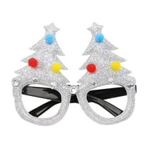 Anhility Christmas Glasses Glitter Holiday Party Glasses Frames Christmas Decoration Accessories Costume Eyeglasses for Christmas Parties Holiday Favors (One Size Fits All)