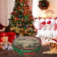thumbnail image 1 of Anhility Christmas Wreath Storage Container, 24in Green Waterproof Wreath Box with Clear Window, Dual Zippers and Sturdy Handles, Holiday and Seasonal Wreath Storage Boxes, 1 of 8