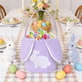 thumbnail image 1 of Anhility Easter Bunny Basket, Easter Bunny Basket, Easter Baskets with Bunny Ear for Kids, Resuable Practical Easter Gifts Basket for Girls Baby Children, Purple, 1 of 6