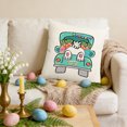 thumbnail image 1 of Anhility Easter Floral Pillow Covers Rabbit Eggs Garland Easter Decorations Super Soft Cozy Throw Pillows for Couch Bed Home Sofa Living Room Farmhouse, 18"x18", 1 of 6