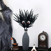 Anhility Fall Decorations for Home, 17.72 in Artificial Black Needles Leaves, Fall Floral Stems for Vase Decor, Autumn Harvest Thanksgiving Halloween Decoration for Indoor Wedding Room