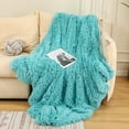 thumbnail image 1 of Anhility Faux Fur Blanket Fluffy Throw Blankets for Couch & Bed, Cozy Fuzzy Blanket 51.18x62.99in, Super Soft Warm Lightweight Throw Blanket for Travel Camping, Blue, 1 of 6