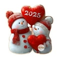 thumbnail image 1 of Anhility Our First Christmas Ornament 2025 Snowman Couple Ornaments Snowpeople Couples Ornament 2025 Family of 2 Snowman for a Couple Ornaments Frosty Friends Couples Unique Gifts, 1 of 3