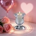 thumbnail image 1 of Anhility Glass Taper Candle Holders, Clear Small Candlestick Holder, Thick Glass Candle Sticks Set for Wedding Holiday Party Dining Table Table Centerpiece Decor, 2.36x1.96x1.96 in, 1 of 6