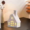 thumbnail image 1 of Anhility LED Lighted Village Houses, Ceramic Small House and Xmas Tree Tabletop Figurines, Light Up Holiday Decorations for Home Shelf Cabinet Table, 2.76"x2.56"x4.92", 1 of 6