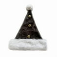 thumbnail image 1 of Anhility Santa Hat, Christmas Claus Hat for Adults, Thicken Velvet Comfort Classic Gift for Kids, Christmas New Year Festive Holiday Party Supplies, Gray, 1 of 1