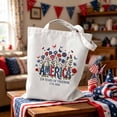 thumbnail image 1 of Anhility USA 250th Anniversary Bag, Reusable Canvas Tote Bag 4th of July Grocery Handbag for Work Holiday Travel Shopping, Patriotic Gift for Women Men Friends, 15.35x14.17 in, 1 of 6