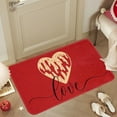 thumbnail image 1 of Anhility Valentine's Day Bath Rug Heart Printed Bath Mat Non Slip Shower Rugs Front Door Mat Carpet Floor Rug for Home Kitchen Living Room Bedroom Bathroom Decor, 16"x24", 1 of 6