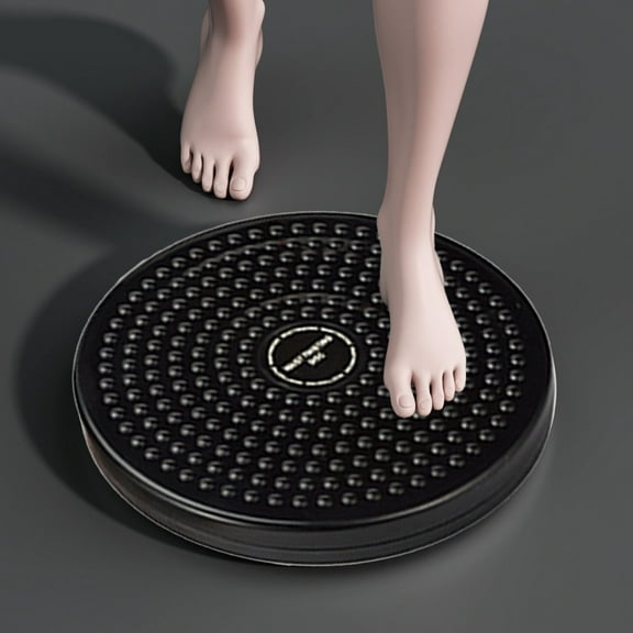 Anhility Waist Whispers Disc, Lightweight Practical Body Twisters Waist Twister Body Shaping Rotating Board for Women's Twisting Sports Equipment Aerobic Exercise Foot Massage, Black