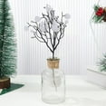 thumbnail image 1 of Anhility White Artificial Christmas Ball Stems for Christmas Tree Hanging Decoration, 11.81x5.9 in Christmas Ball Picks for Christmas Decor DIY Crafts Flower Wreath Mantle Fireplace Home Decor, 1 of 6