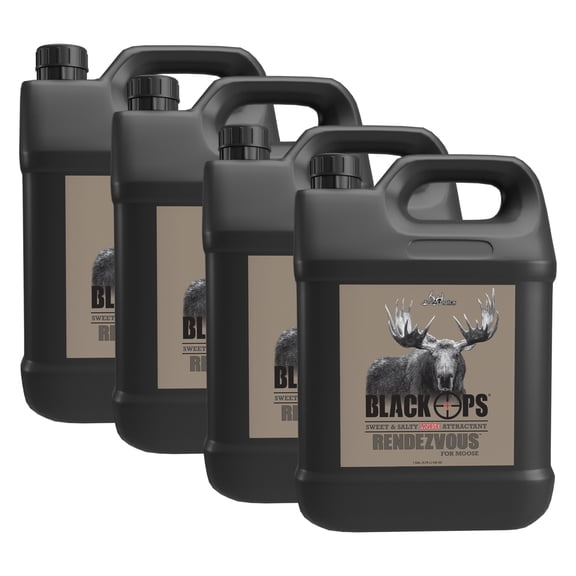 Ani-Logics Outdoors Black Ops Rendezvous Anise Moose Attractant 1 Gallon Liquid, 4 pack