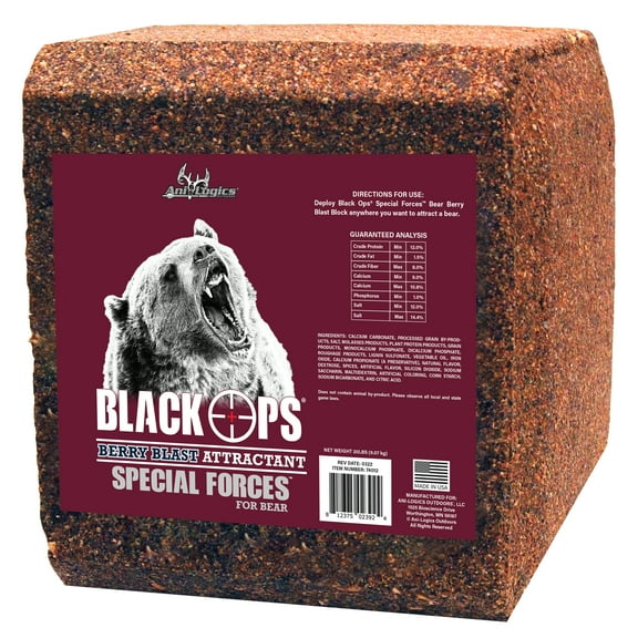 Ani-Logics Outdoors Black Ops Special Forces Berry Blast Bear Attractant 20lb Block