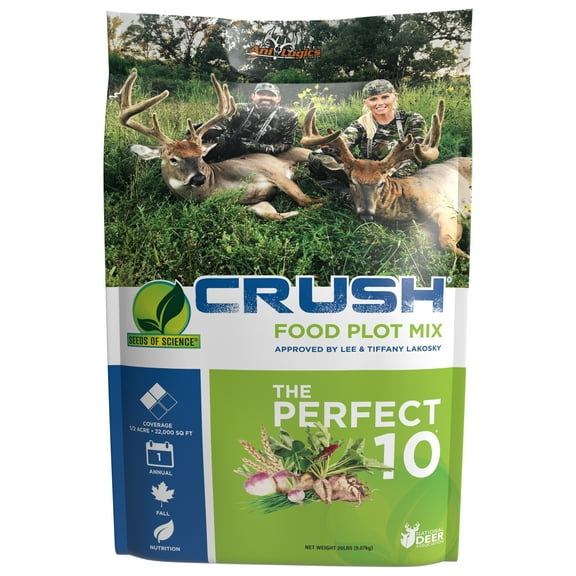 Ani-Logics Outdoors Crush Seeds of Science The Perfect 10 Animal Food Plot, 20 lb Bag