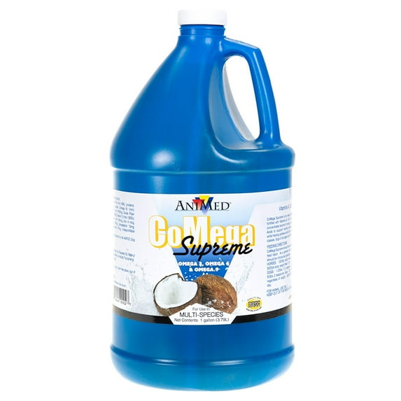 AniMed CoMega Supreme, 1 Gallon, Balanced Essential Fatty Acid Coat Supplement for Horses