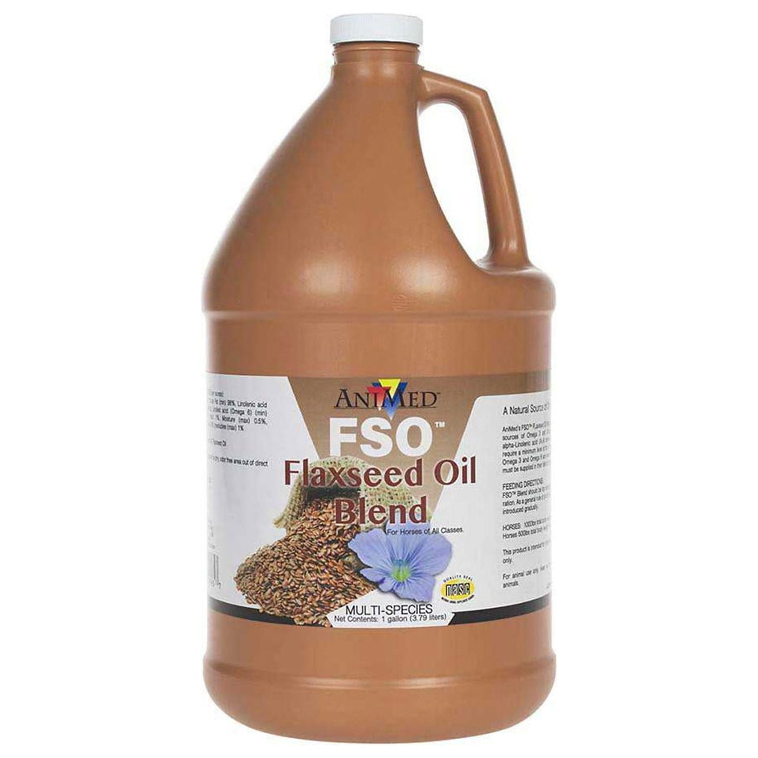 AniMed Flaxseed Oil Horse Supplement, 1 gal.