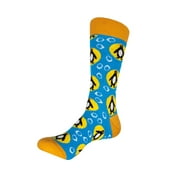 AniSox Large Penguin by Deluxebase – Organic Cotton Animal Socks for Men, Women & Kids, US 9-12