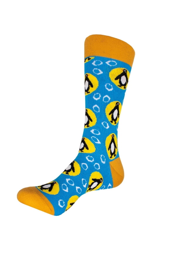 AniSox Large Penguin by Deluxebase – Organic Cotton Animal Socks for Men, Women & Kids, US 9-12