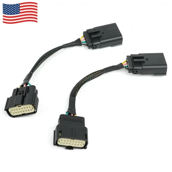 Aniceparthy 1 Set HC3Z-13008-P,LED Headlight Conversion Adapter Harness for Ford F-250 F-350 2017-18 to 2020-22, HC3Z-13008-F
