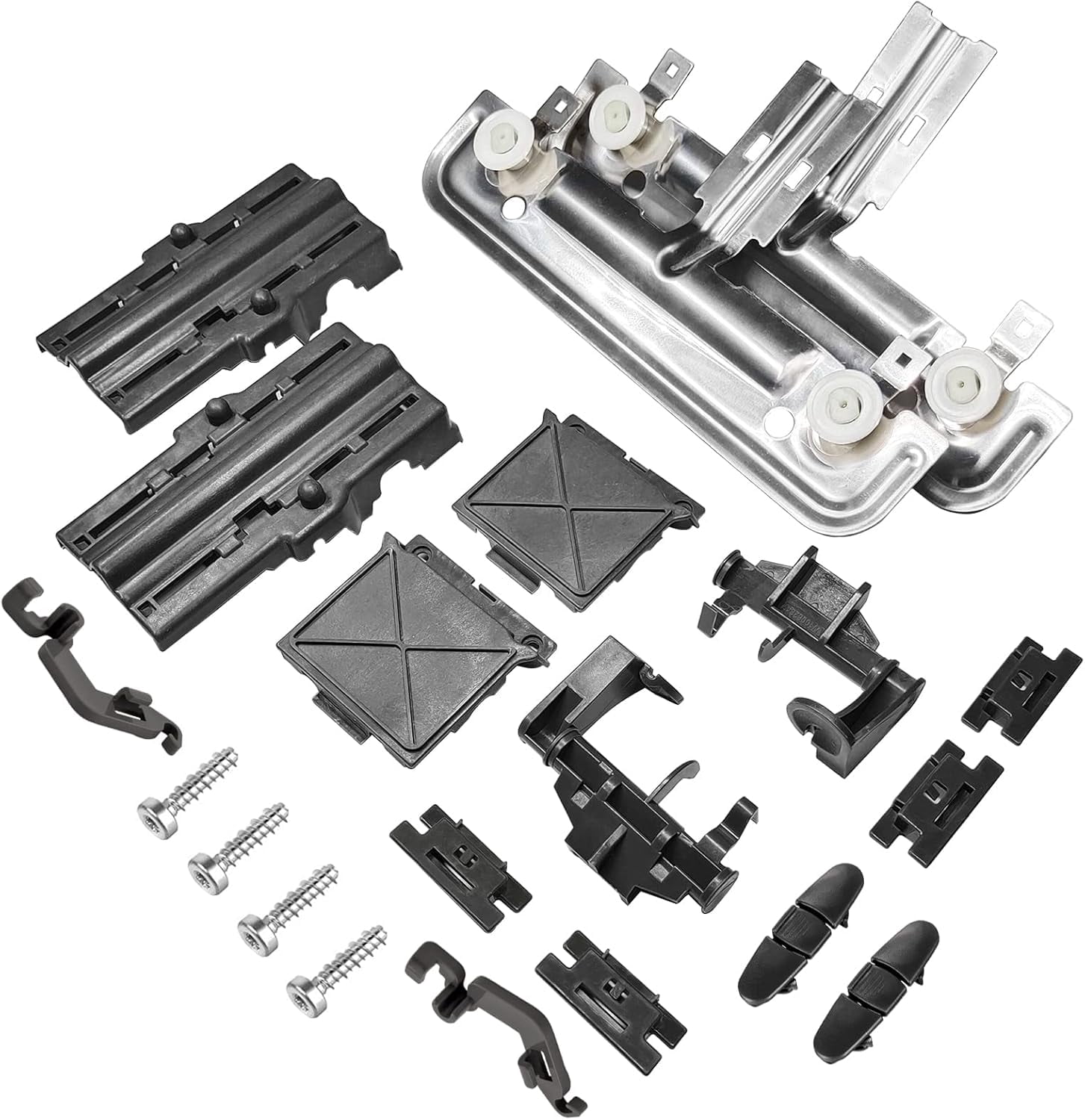 Aniceparthy 20Pcs Upgraded W10712395 Dishwasher Upper Rack Adjuster Kit Fir for Whirlpool Kenmore Dishwasher Top Rack Parts Replaces W10350375 PS10065979 AP5957560