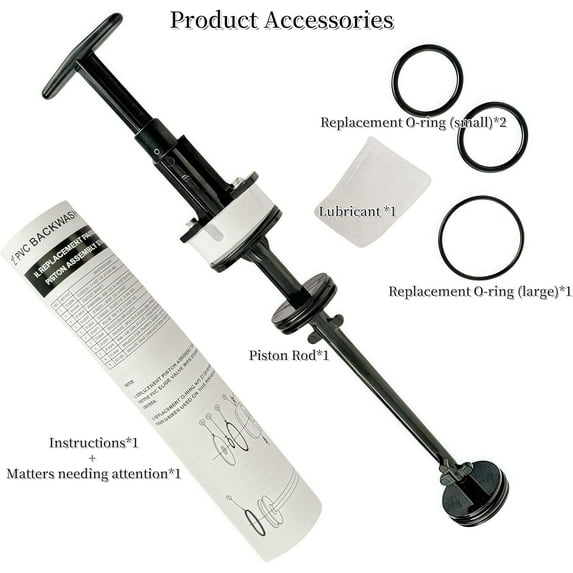 Aniceparthy 273241 PVC Slide Valve Piston Rod Assembly 2 Inch Replacement for Pentair Pool and Spa Multiport Valve Push-Pull Slide Backwash Valve, for D.E. and Sand Filters, 261047 261165