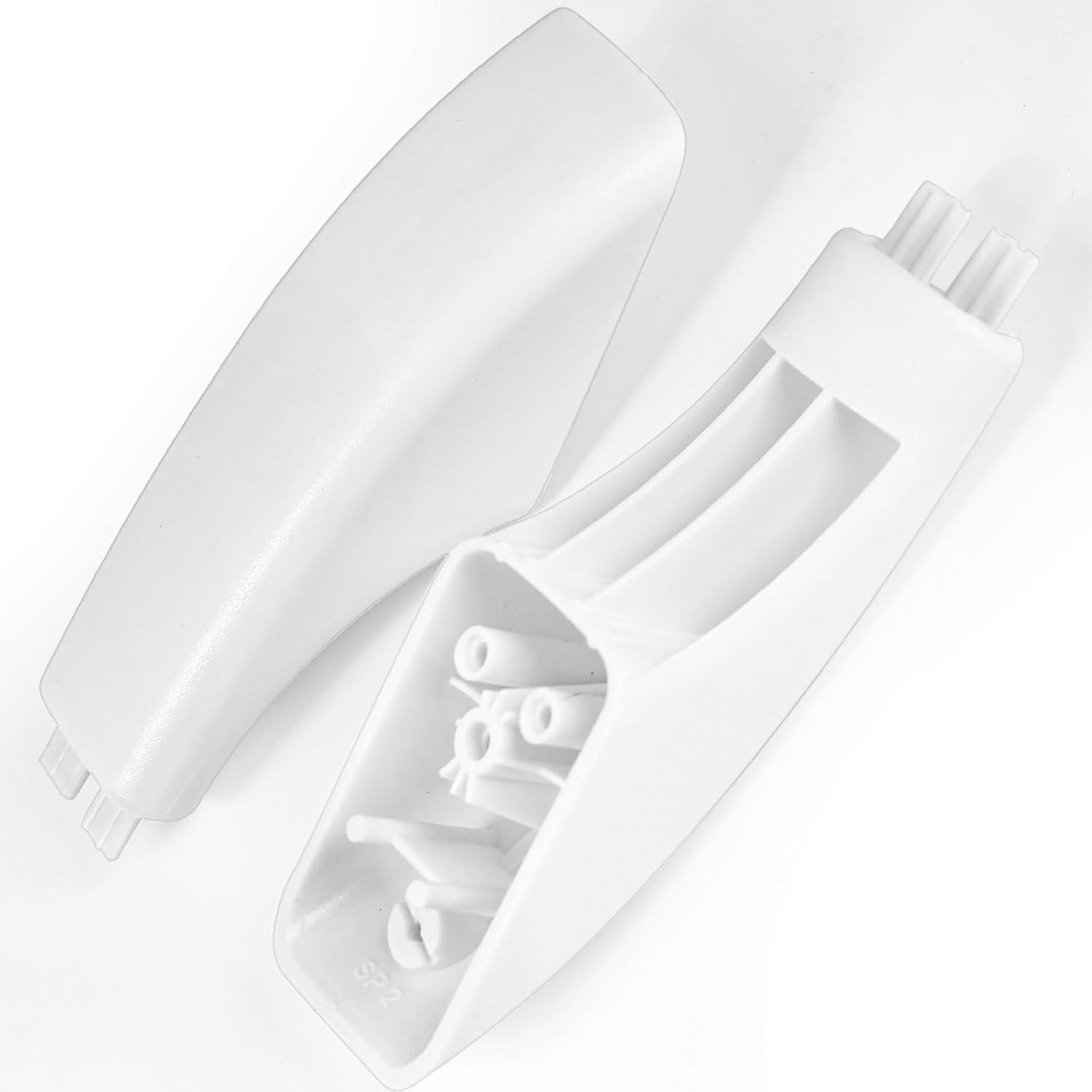 Aniceparthy 2Pcs Whole Parts Oven End Cap Handle (White) Part # WB07K10043 Replacement and Fit for Some GE Ovens Replaces AP3140301, 242805, AH228368, EA228368, PS228368, WB07T10144