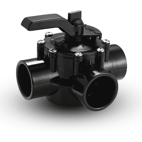 Aniceparthy 3-Way Pool Diverter Valve, 1 1/2 Inch to 2 Inch Positive Seal Replacement Valve, Compatible with Jandy 4715 3-Port NeverLube Pool Valve
