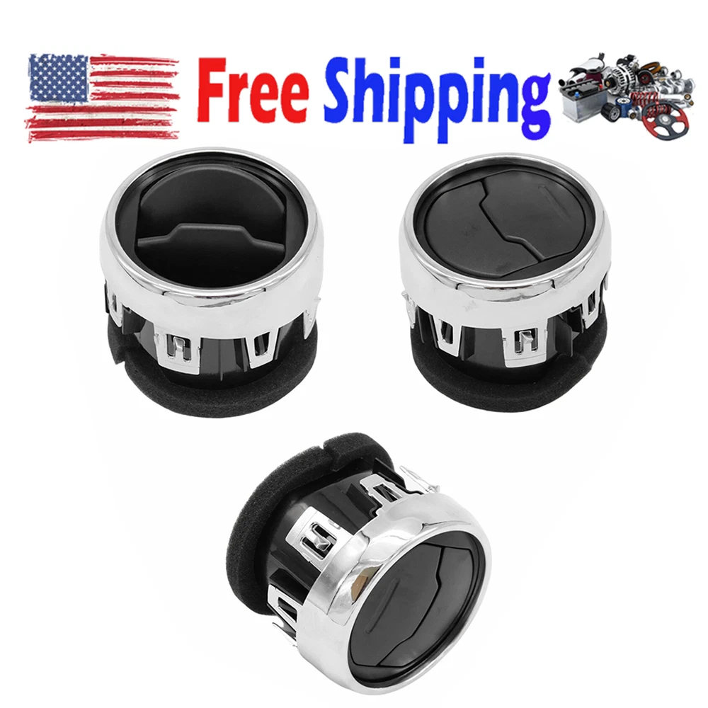 Genuine OEM Ford Center Air Vent Louvre For 2015-2017 Mustang - Black & Silver, Left/Right/Center