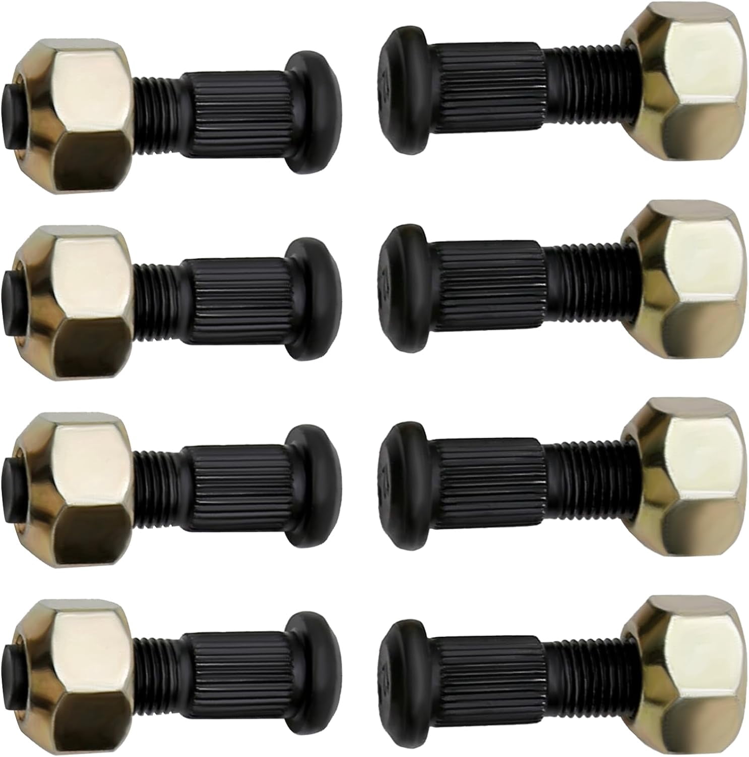Aniceparthy 8Set 6564669 6709170 Lug Nut & Stud Kit Replacement for Bobcat 720 722 730 731 732 741 742 743 751 753 763 773 863 873 883 S100 S130 S150 S160 S175 S185 S205 S220 S250 S300 A220 A300 S510
