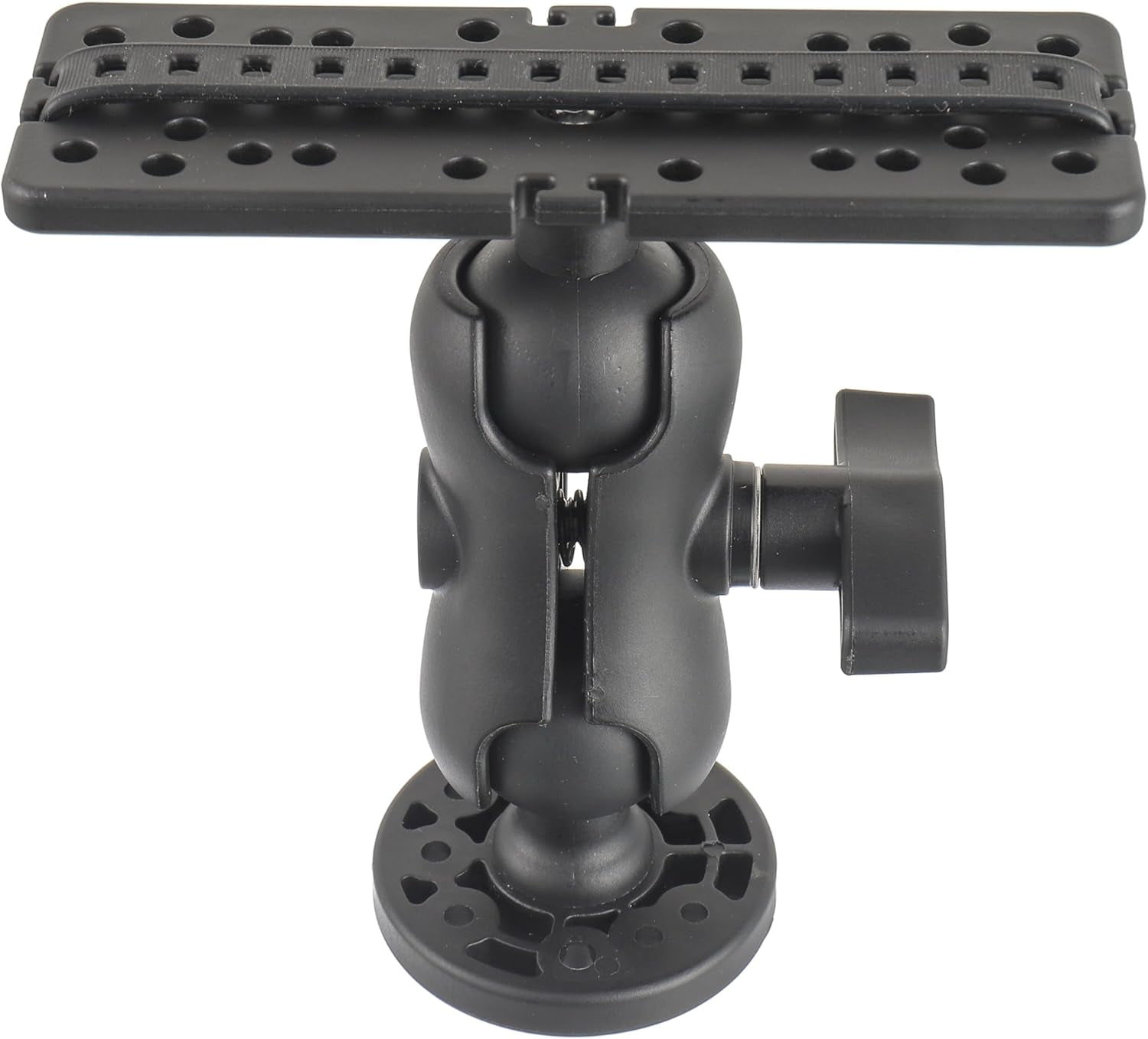Aniceparthy Fish Finder Mount Base,With Rotation Ball-Mount Fish Finder Bracket,Nylon & Silicone Steel Electronic Fish Finder Holder,for Marine Boat Kayak Pontoon Canoe,Kayak Accessories