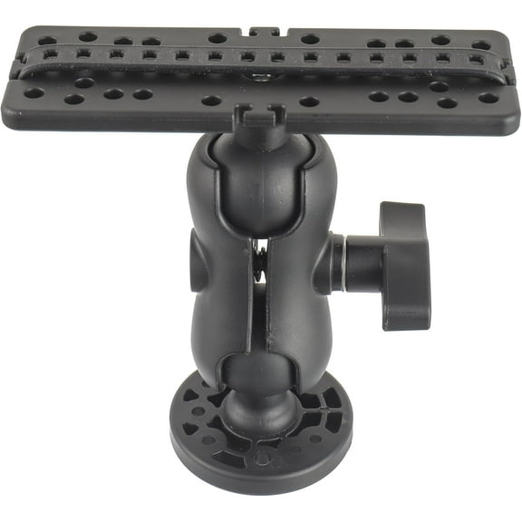 Aniceparthy Fish Finder Mount Base,With Rotation Ball-Mount Fish Finder Bracket,Nylon & Silicone Steel Electronic Fish Finder Holder,for Marine Boat Kayak Pontoon Canoe,Kayak Accessories