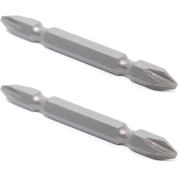 10pc Phillips Double Ended #2 No.2 100mm Screwdriver Bit Magnetic Tip Ph2 1/4"(6.35mm) Hex Shank