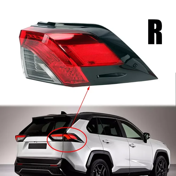 Aniceparthy Tail Light Assembly for 2019-2023 Toyota RAV4 Outer Rear Right Passenger Side