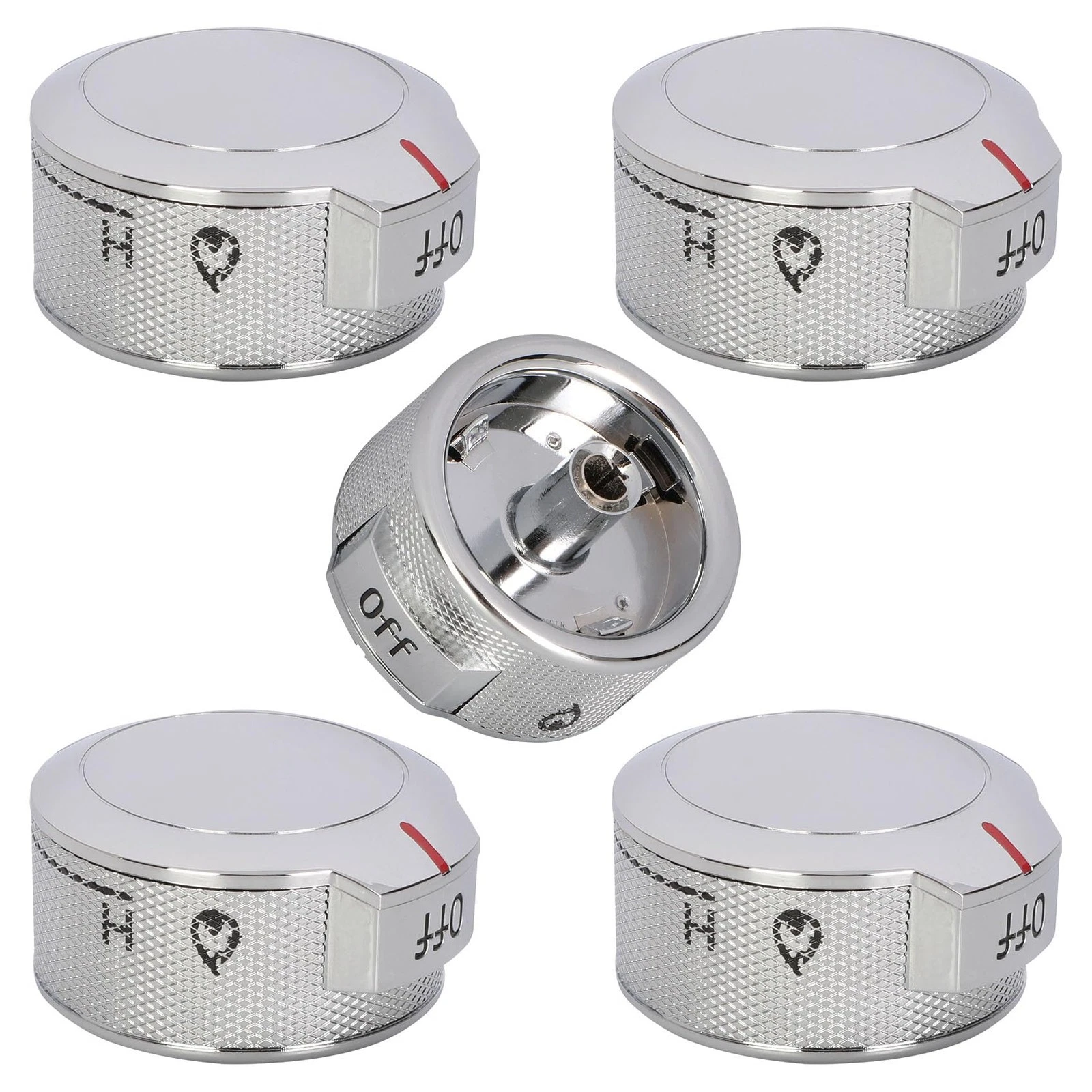Aniceparthy W11030413 5 Pack Stove Control Knob Replacement for Whirlpool KitchenAid Ranges Replaces W10643306,W10786063,W11027434, AP6038805,PS11770322,EAP11770322
