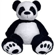 Anico 59" Tall (5 Feet) Giant Plush Panda Bear with Embroidered Paws and Smiling Face, Fits in 2XL Shirt!
