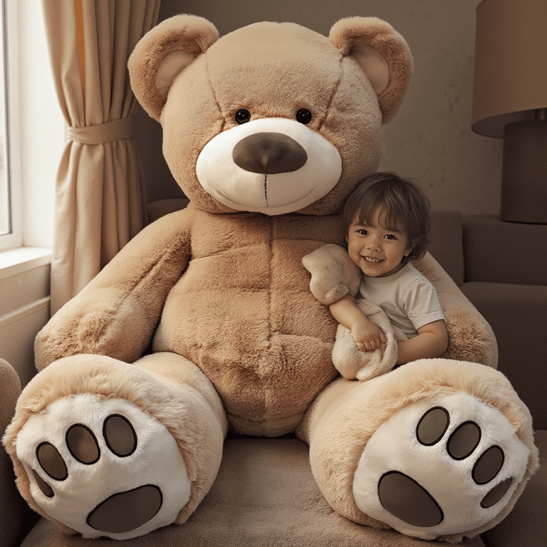 人形 teddyb1059 Anico Jumbo 5 Foot Tall Life Sized Oversized Big Plush Teddy Bear
