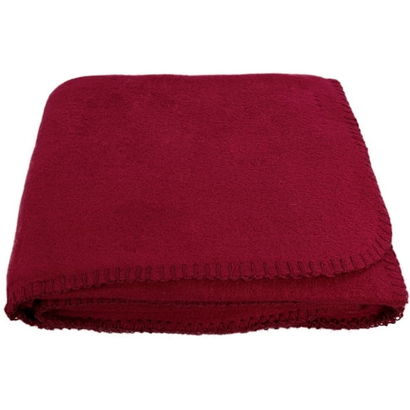 Anico Cozy Polar Fleece, 50" x 60", Maroon Blanket, 50x60