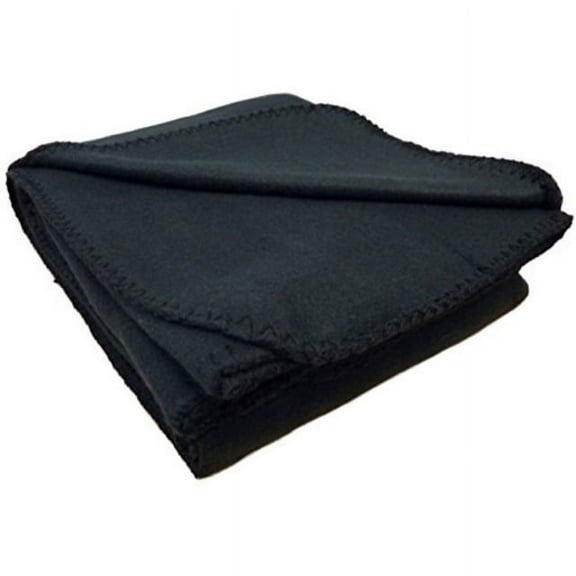 Anico Cozy Polar Fleece Blanket, 50" x 60", Black