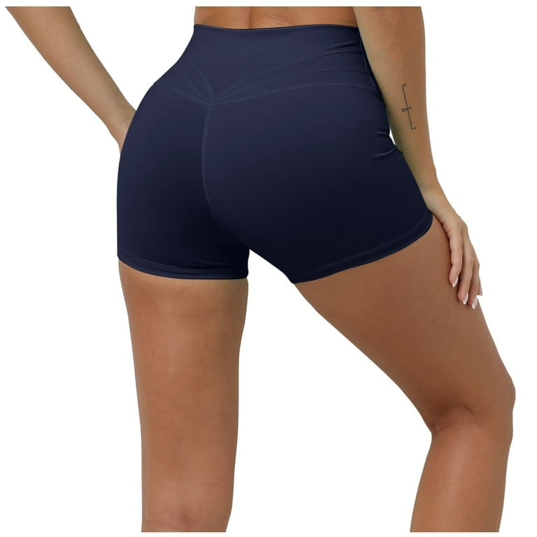 Anideon Workout Shorts for Women 3 High Waisted Tummy Control Biker Shorts Booty Shorts Gym Yoga Running Spandex Shorts Walmart