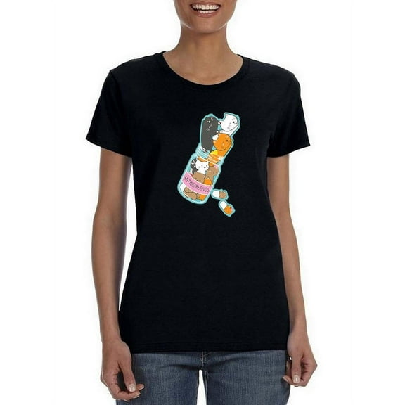 Anidepressants Cats T-Shirt Women -Smartprints Designs, Female Medium