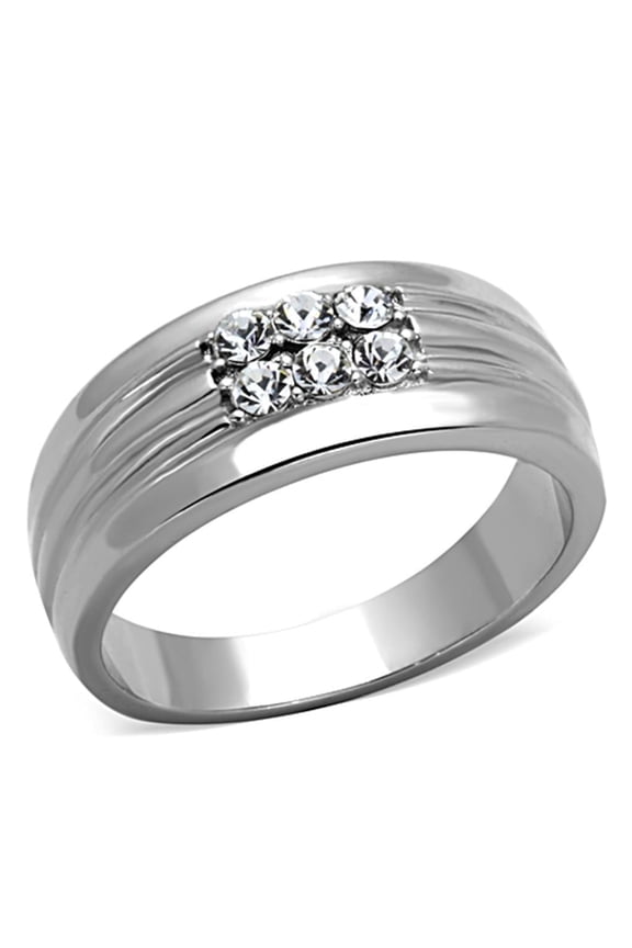 Anillo Color Oro Para Hombres de Acero Inoxidable Cruz de Mafia