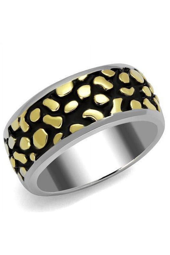 Anillo Color Oro Para Hombres de Acero Inoxidable Estilo Jaguar