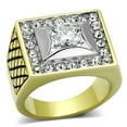 thumbnail image 1 of Anillo Color Oro Para Hombres de Acero Inoxidable Italiano Vicenza, 1 of 4