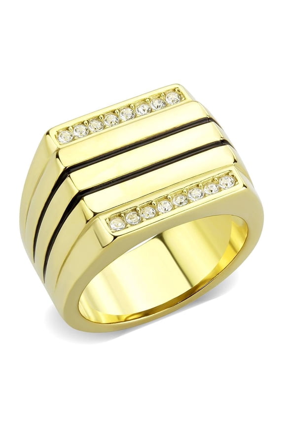 Anillo Color Oro Para Hombres de Acero Inoxidable el Poder