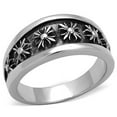 thumbnail image 1 of Anillo Color Plata Para Hombres de Acero Inoxidable Cruzes Goticas, 1 of 4