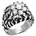 thumbnail image 1 of Anillo Color Plata Para Hombres de Acero Inoxidable Diamantes en Pepita, 1 of 5