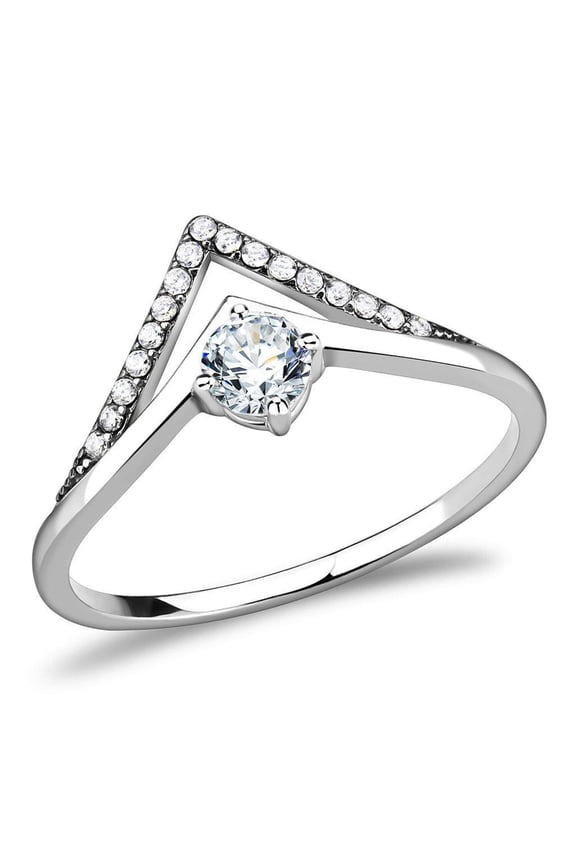 Anillo de Compromiso Boda y Matrimonio con Diamante Zirconia Para Mujeres Angela