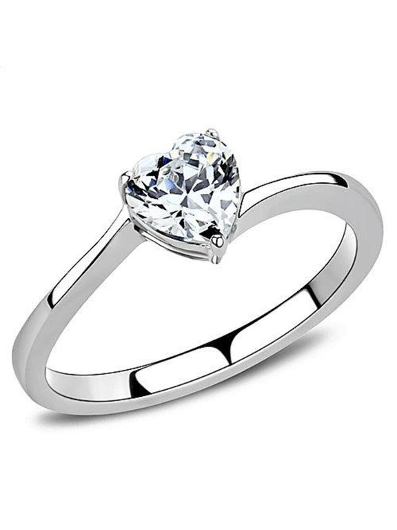 Anillo de Compromiso Boda y Matrimonio con Diamante Zirconia Para Mujeres Evy