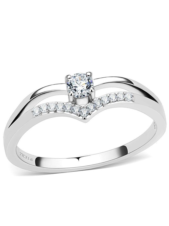 Anillo de Compromiso Boda y Matrimonio con Diamante Zirconia Para Mujeres Myriam