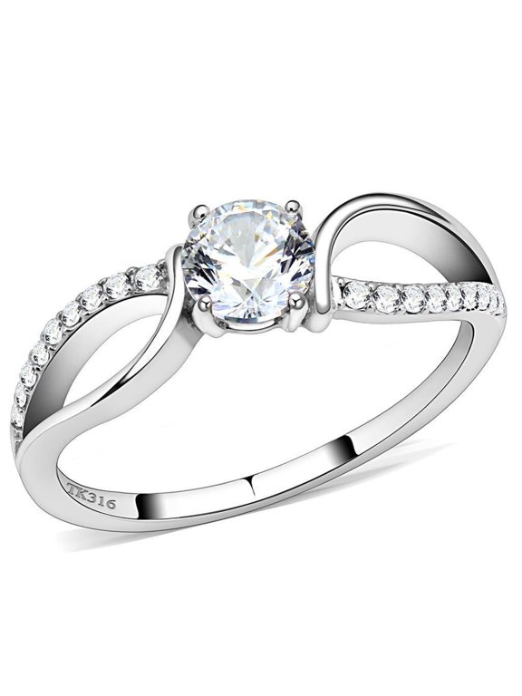 Anillo de Compromiso Boda y Matrimonio con Diamante Zirconia Para Mujeres Sofia