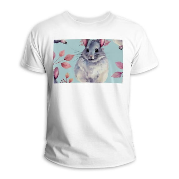 Animal 100% Cotton White T-shirt for Men and Women - Comfortable and Stylish Summer Essential Shirt for Everyday Wear
